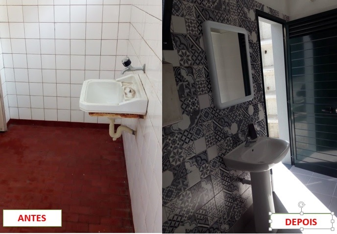 Obras de reconstrução das instalações sanitárias da freguesia da Madalena do Mar